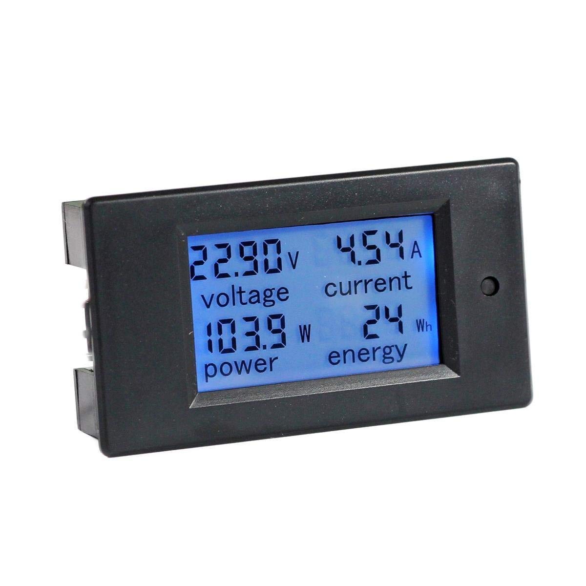 Photo 1 of HiLetgo DC 6.5-100V 0-20A LCD Display Digital Ammeter Voltmeter Multimeter Current Voltage Power Energy Battery Monitor Amperage Meter Gauge with Built-in Shunt
