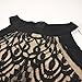 Dreaweet Women's Mesh Vintage Floral Lace Swing Halter Neck Sleeveless Skater Dress