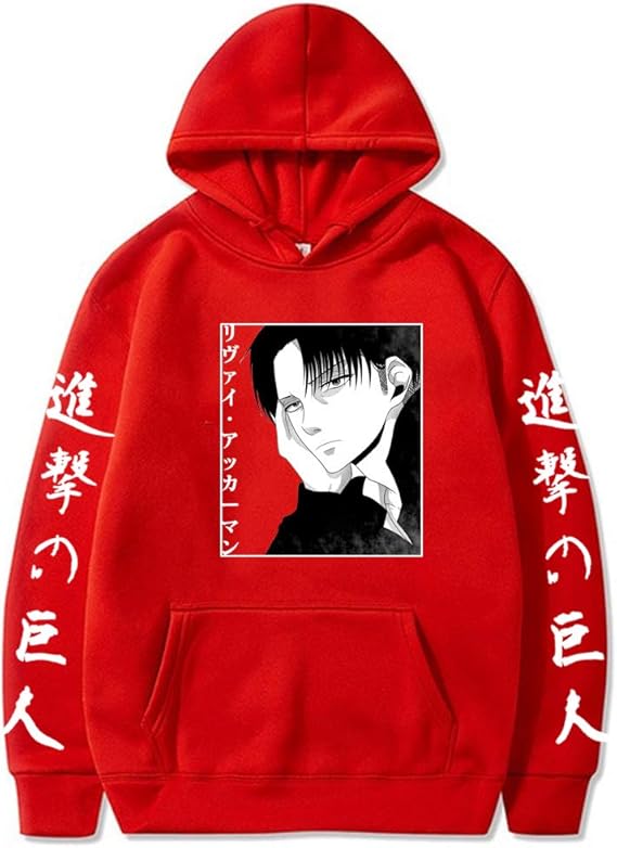 Anime Attack on Titan Hoodie LeviAckerman Pullovers Men women