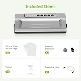 Bonsenkitchen Vacuum Sealer Machine, 4 Modes, 30cm Seal, Silver view 3