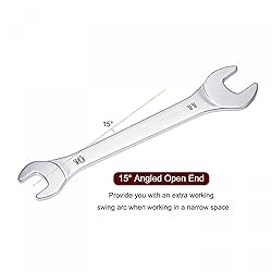 uxcell Thin Open End Wrench, 10mm x 11mm Metric