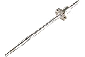 CREABYGIRLS SFU1204 12mm 650mm with Nut Lead Ball Screw End Machining Antibacklash Overall Length Appro 25.6 inch for CNC Machine