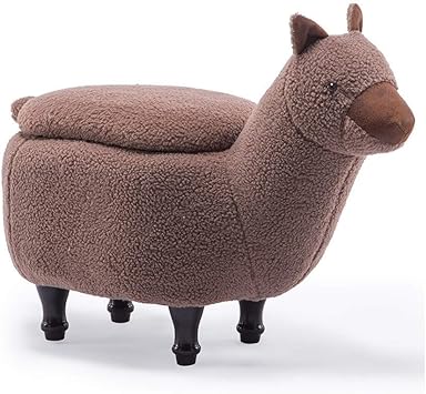 TESSKy Animal almacenamiento Juguete otomana resto del pie del taburete