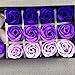 Mr.Pro 12 Flora Scented Bath Soap Rose Flower with Baby Bear Doll, (Preservative Free) Plant Essential Oil Soap, Gift for Anniversary/Birthday/Wedding/Valentine’s Day/Mother’s Day (12 Purple)