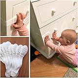 Lovyno Cabinet Locks Child Safety,Cupboard Cabinet Door Drawers Safety Lock (10 Pack)