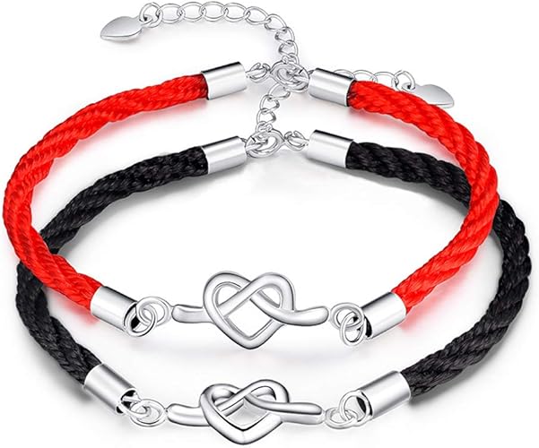 Amazon Co Jp Ccandtt ハートペアブレスレット カップル 人気 腕輪 編込み 2個セット シルバー925純銀製 バングル メンズ レディース 恋人 お揃い アクセサリー プレゼント 金属アレルギー対応 ジュエリー