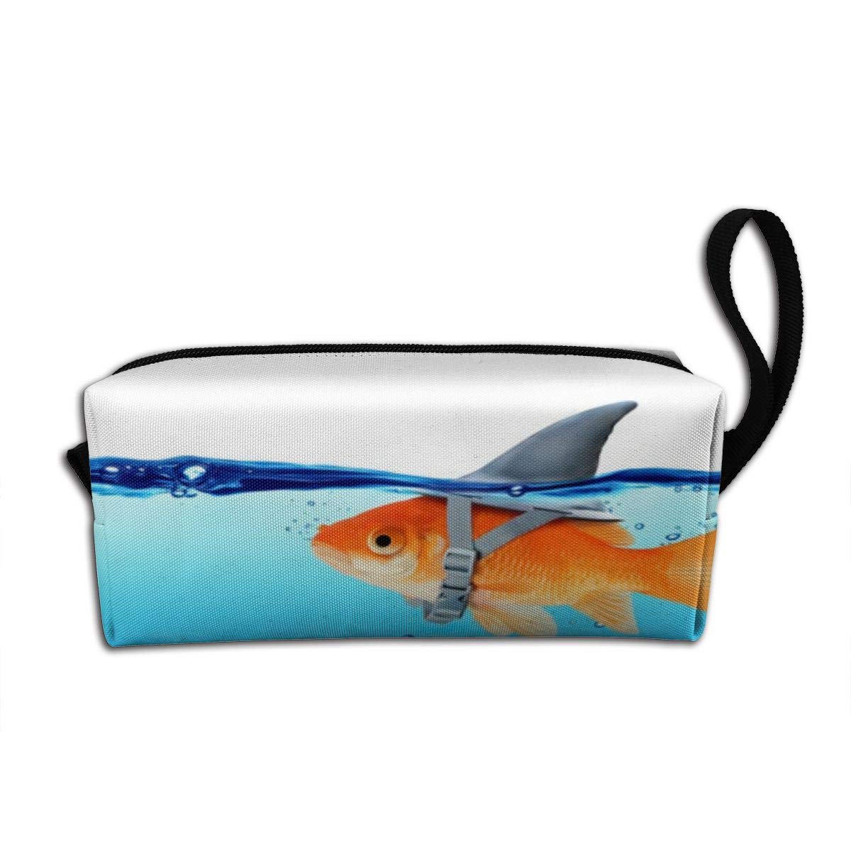 Small Goldfish Shark Fin Portable Multifunction Make-up Mini Bag Makeup Bag Sewing Kit Medicine Bag Cosmetic Bag For Home Office Travel Camping Sport Gym Outdoor