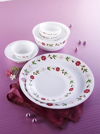 Corelle Livingware Spring Pink Dinner Set, 20-Pieces
