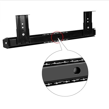 Cabinet Furniture Rails Rack With Adjustable Height Bracket And
