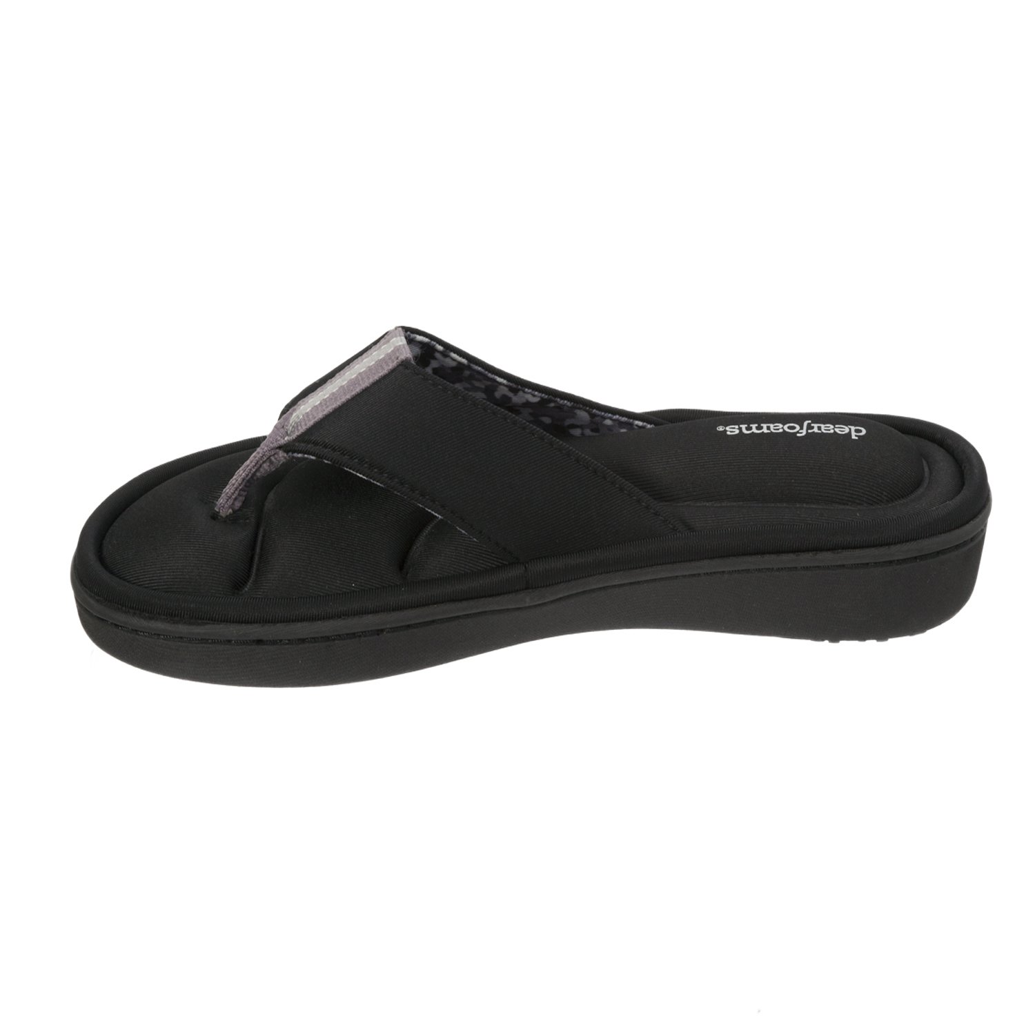 dearfoams active flip flop with memory foam