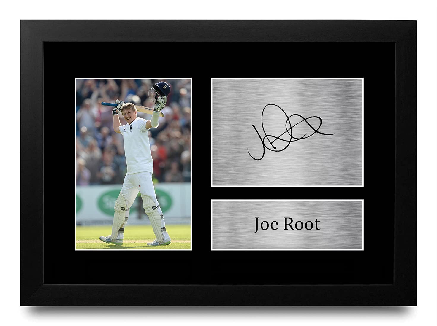 HWC Trading FR Joe Root Gift Signed FRAMED A4 Printed Autograph England Cricket Gifts Photo Display — image 1