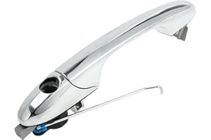 TUCKBOLD Exterior Door Handle for Fiat 500 2007-2016 Durable No.735592012 | Front Right Door Handle Silver Tone 1 Pc
