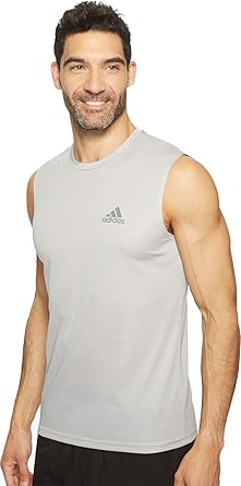 Adidas men's training essentials tech sleeveless tee Clearance