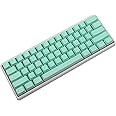 NPKC Blank Thick PBT OEM Profile 61 ANSI Keycaps for MX Switches Mechanical Keyboard (Green)(Only Keycap)