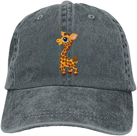 WATSONIO Stetson Cowboy Hats Baby Cartoon Giraffe Adjustable Cowboy Hats Stylish Asphalt
