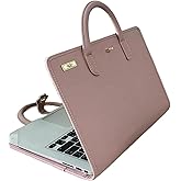 PU Laptop Sleeve Pink with Handle Protective Case Laptop Bag