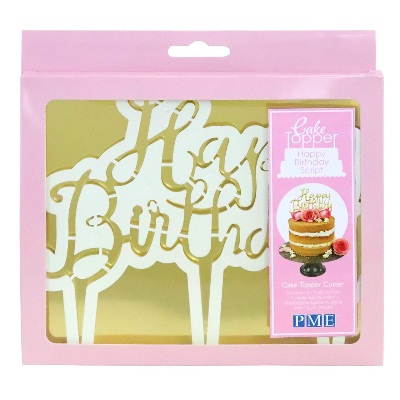 PME Cake Topper - Happy Birthday Script