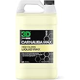 3D Carnauba Wax – Liquid Brazilian #1 Grade Wax for Deep Gloss & UV Protection | Easy Application | Safe on All Paint | Non-Staining Formula | Made in USA | 1 Gallon