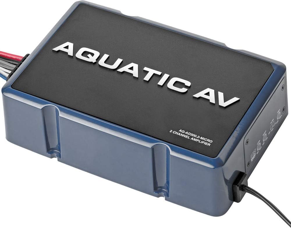 Aquatic AV 2-Channel Amp for All Harley-Davidson Motorcycle Models AQ-AD300.2-MICRO