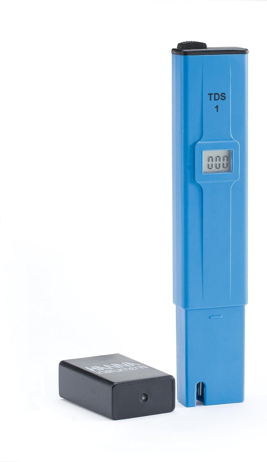 Hanna Instruments TDS1 TDS Tester, 0 to 999 ppm mg/L, 1 ppm mg/L