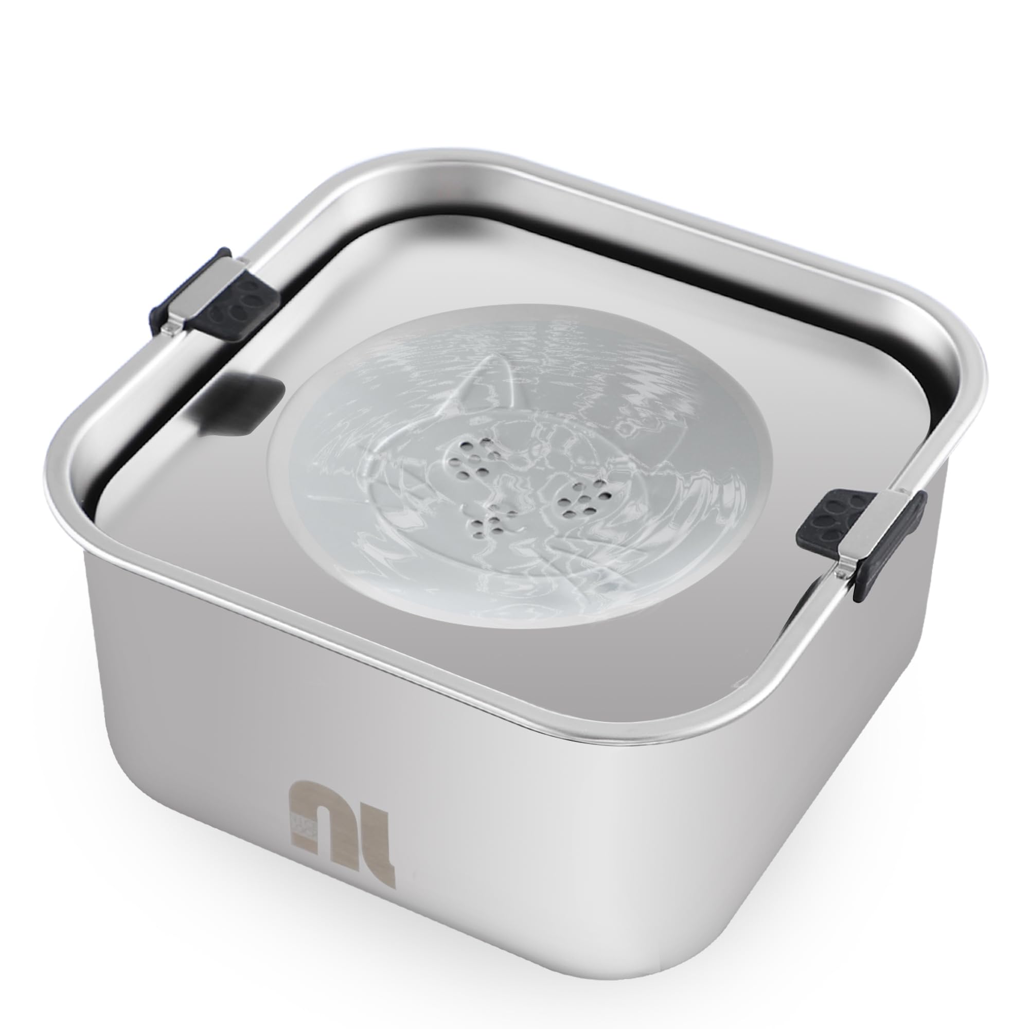 Photo 1 of 3L/0.8 Gallon Gallon Dog Water Bowl No Spill, Stainless Steel No Spill Slow Water Bowl for Dogs, No Splash Dog Water Bowls for Large Medium Breeds