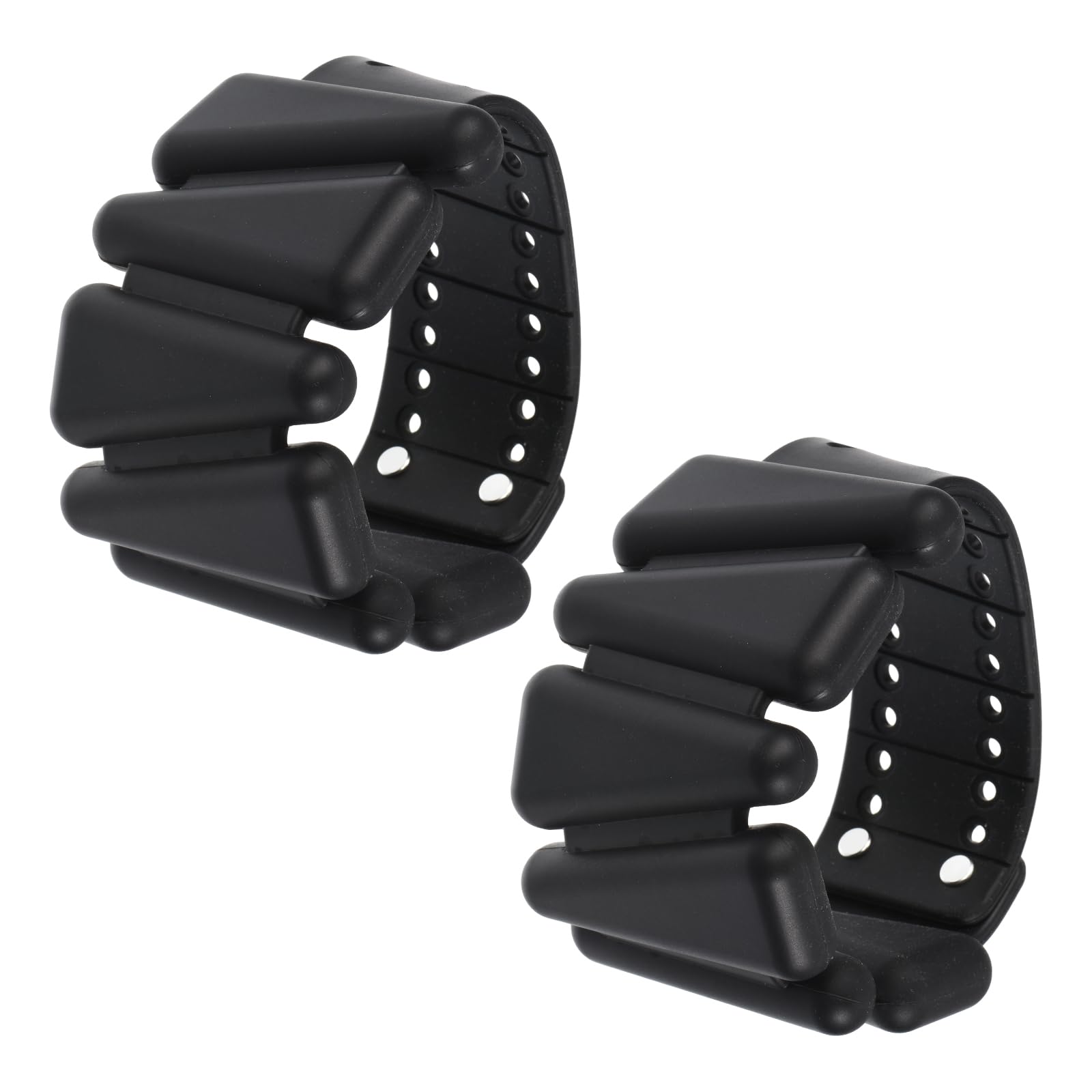 PATIKIL Adjustable Wrist Weights Set of 2, 2Lbs Total (1lb Each) Silicone Ankle Walking Weights for Women Men Bracelets for Training Yoga Jogging Aerobics, Black