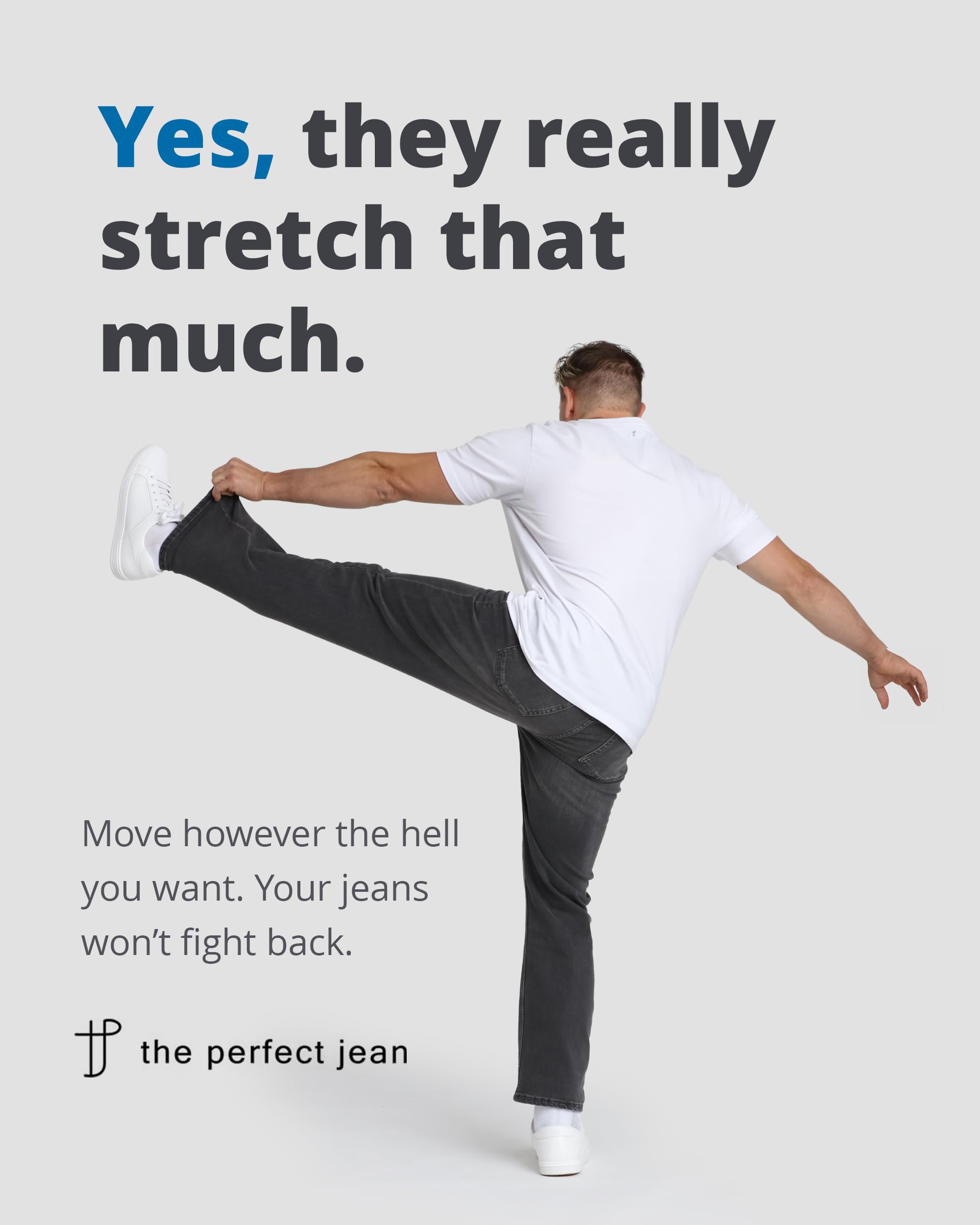 The Perfect Jean TPJ Mens Athletic Fit Jean (Knight - Dark Blue, 34x30)