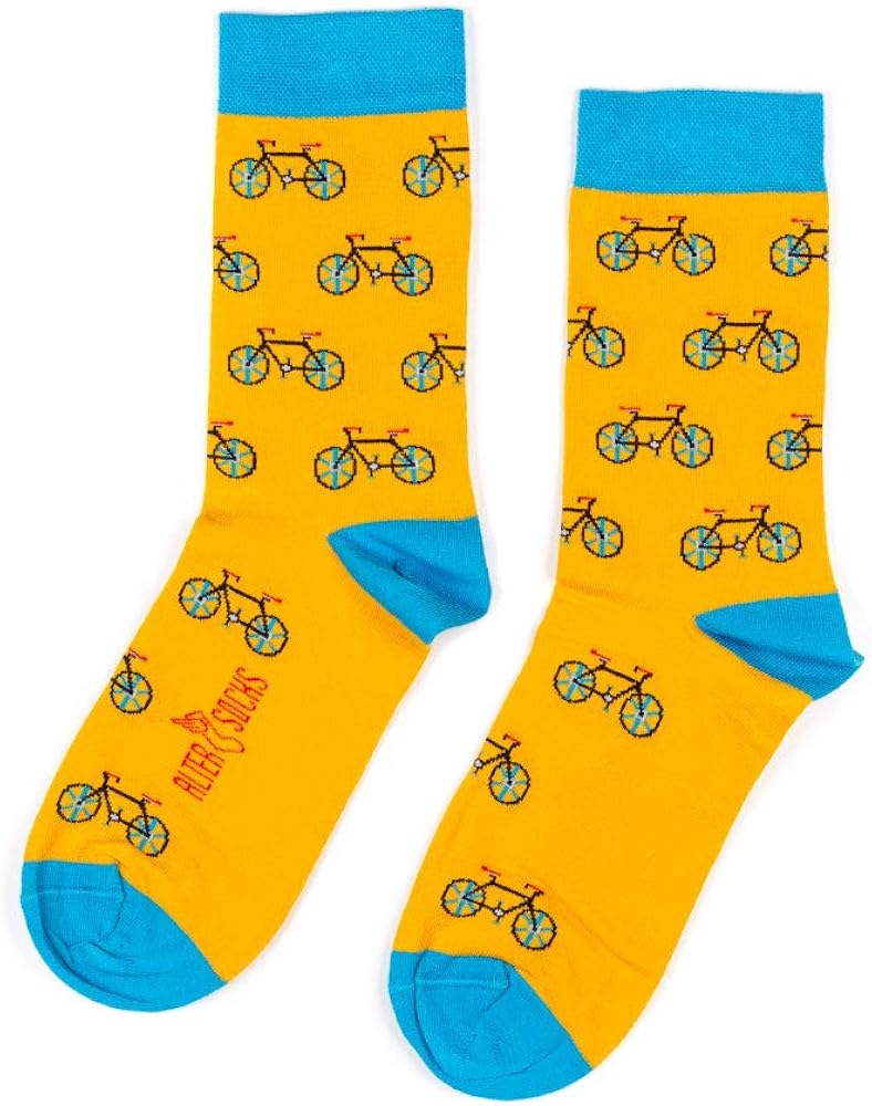 Altersocks Bicycle Print Socks (1 Pair) Unisex Amazon.co.uk Clothing