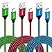 Canjoy USB Type C Cable, 3Pack 10ft Extra Long USB Type C Cable Braided Fast Charging Cord for Samsung Galaxy S10,S10+, S9 S8 Plus Note 9 8,Moto X4 Z2, Google Pixel XL,Nexus 5X 6P(Blue Red Green)