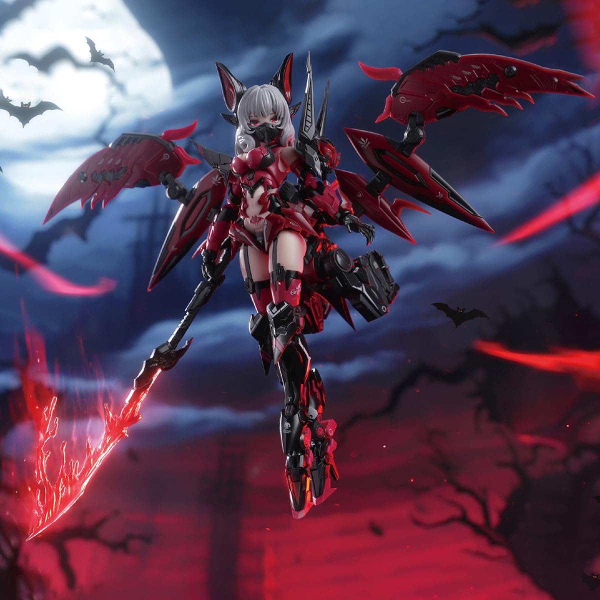 HiPlay E-Model Plastic Model Kits: Endless Night Camilla Collector's Version, A.T.K Girl, Mecha Musume, Anime Style 1:12 Scale Collectible Action Figures EM2023006YC