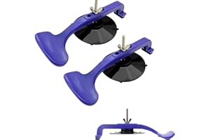 ZKTOOL 2PC Suction Cup Clamp Set, Glass Clamp for Convertible Top Body and Windshield Repair, Suck-N-Clamp, with Sponge Pad