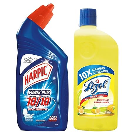 Harpic-500 ml (Original) and Lizol-500 ml (Citrus)