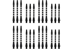 LinkVisions Dart Shafts for Soft and Steel Tips Aluminum Alloy Nylon Shaft PC Shaft Dart Stems 24 Pack