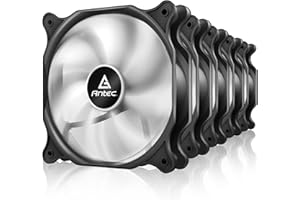 Antec PC Fans, 120mm Fan, PC Case Fan,120mm Case Fan, 3-pin Connector, 5 Packs