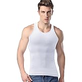 LISEJE Gynecomastia Compression Shirts, Mens Slimming Body Shaper Vest, Tummy Control Undershirts