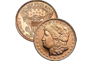 JIG PRO SHOP 1 oz .999 Pure Copper Round/Challenge Coin (Morgan Dollar)