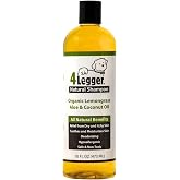 4-Legger Certified Organic Dog Shampoo - All Natural and Hypoallergenic with Aloe and Lemongrass, Soothing for Normal, Dry, Itchy or Allergy Sensitive Skin - Biodegradable - Made in USA - 16 oz