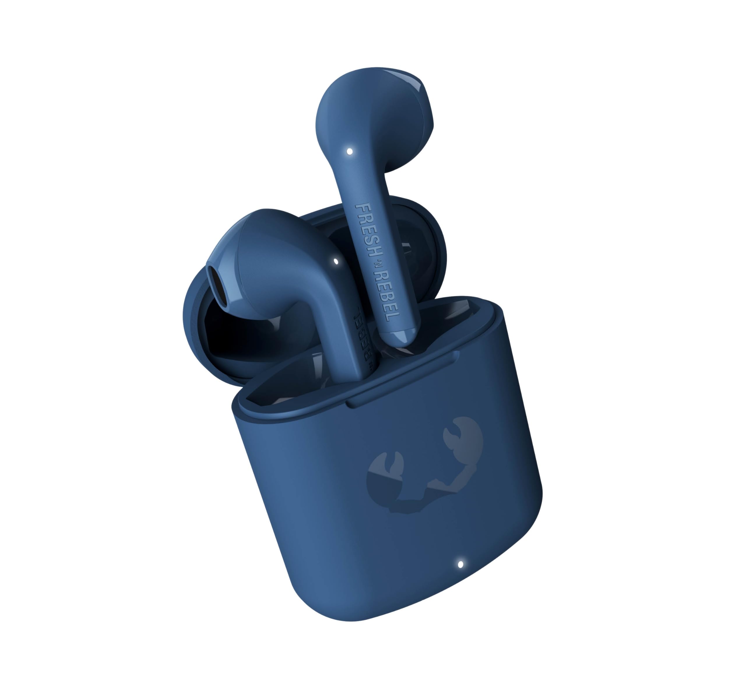 Fresh 'n Rebel Twins Core True Wireless In-Ear Bluetooth Headphones with Voice Assistant, Touch Control and Built-in Microphone, 30 Hours Playtime (Steel Blue)
