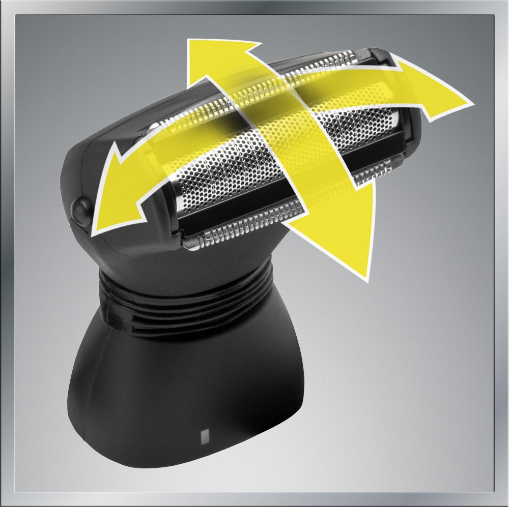 MANGROOMER Ultimate Pro Back Shaver with 2 Shock Absorber Flex Heads