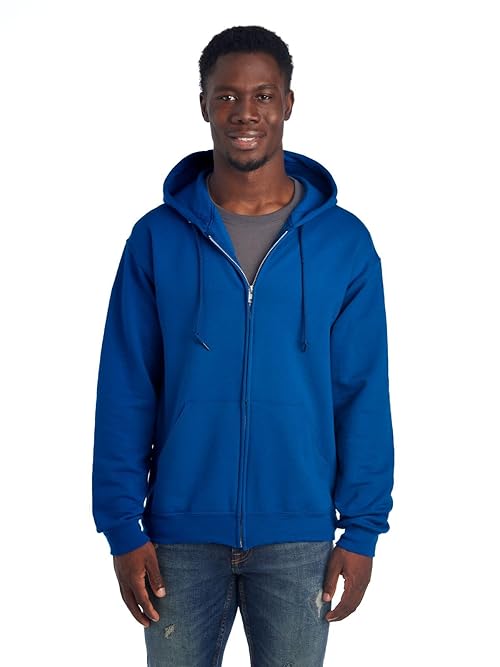 Jerzees -Men's NuBlend -Fleece -Sweatshirts & -Hoodies, Full Zip-Royal Blue, Medium