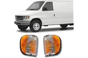 UPPARTS Parking Signal Light For 1992-2003 Ford Econoline E150 E250 E350 E450 E550 - Fits Driver Side and Passenger Side - Corner Signal Marker Light Includes Lens and Housing