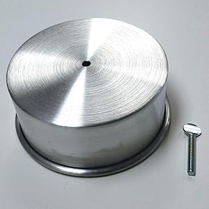 Pirate Mfg Hot Rod Aluminum 4BBL Carburetor Dust Cover Fits 4-Barrel w/ 5-1/8 Inch Neck