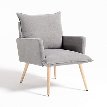 La Redoute Interieurs Fauteuil Coussin Kissen 1 Posto Gris Clair