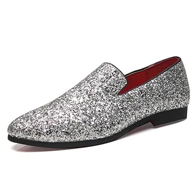 silver slip on shoes