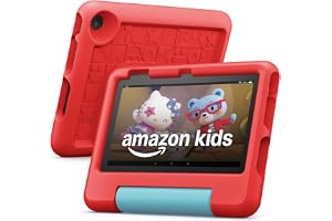 Amazon Fire 7 Kids tablet, ages 3-7. Top-selling 7" kids tablet on Amazon. Set time limits, age filters, educational goals, a