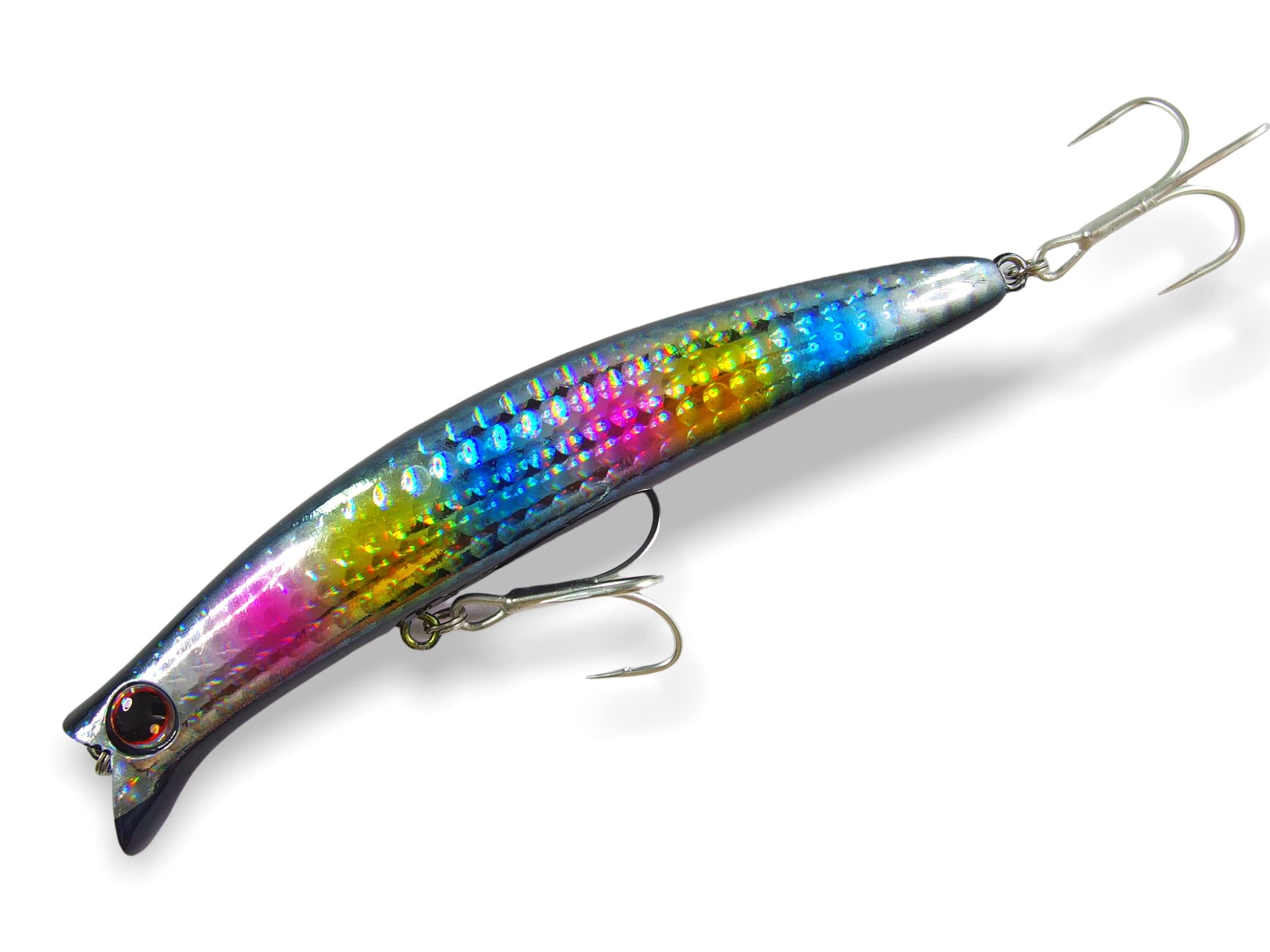 momolures - momowake 90 110 Floating Subsurface Minnow for Saltwater Bass fishing (110mm - BLACK CANDY) โ image 1