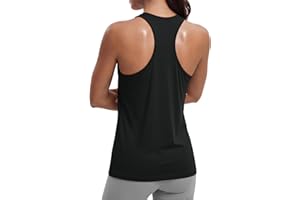 MAGCOMSEN Women's Workout Tank Tops Racerback Sleeveless Yoga Shirts Sun Protection UPF 80+ Gym Running Top