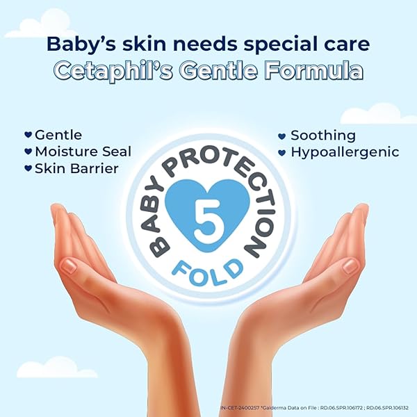 CETAPHIL BABY WASH & SHAMPOO ,TEAR FREE, PARABEN, COLORANT AND MINERAL OIL FREE, 13.5 FL. OZ (PACKAGING MAY VARY)
