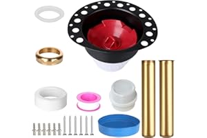 URPIRE Freestanding Tub Drain Rough-in kit,Bathtub Drain Kit with Brass Tailpiece and PVC Adapter,Compatible with Freestanding Bathtub, Floor Mounted Bathtub and Copper Bathtub (White)