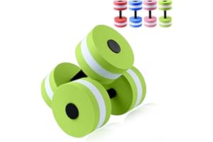 PAPABA 2pcs Water Weights, Resistance Dumbbells For Water Exercise Aerobics Equipment Eva Foam Pool Weights Suitable For Exercise And Weight Loss